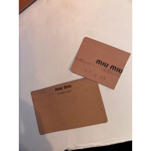 MIU MIU Madras Leather Zippy Wallet Orange Paprika Long Wallet Authentic - Picture 14 of 15